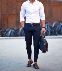 Formal shirt for blue fashion pant