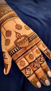 simple mehndi designs for front hands 