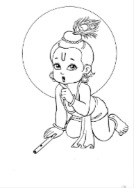janmashtami drawing pictures